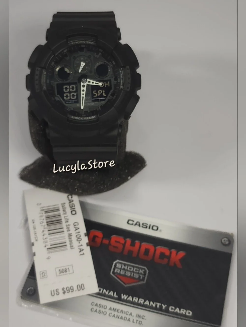 Casio G-shock GA100-1A1 Black Matte Men's Watch - New with tag and Box
